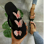 Butterfly Decoration Platform Slippers