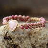 Elegant Heart Beaded Bracelet