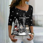 Christmas Print Casual T-Shirt