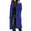 Fashionvince Coats Blue / XXL Knitted Long Coat