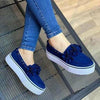 Flat Platform Sneakers Slip On Suede Loafers