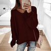 Fashionvince Sweaters Red / XXL Loose Knit Top Sweater