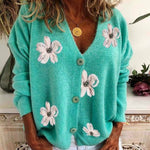 Floral Embroidery Cardigan