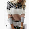 Casual Leopard Patchwork Sweater