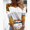 Casual Leopard Patchwork Sweater