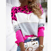 Casual Leopard Patchwork Sweater