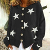 Star Print Knitted Cardigan