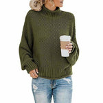Roawell Sweaters Army Green / S Casual Loose Knitted Pullover