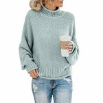 Roawell Sweaters Blue / S Casual Loose Knitted Pullover