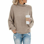 Roawell Sweaters Khaki / S Casual Loose Knitted Pullover