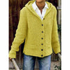 Roawell Yellow / S Hooded Long Sleeve Knitted Coat